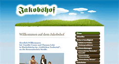 Desktop Screenshot of jakobshof-lehr.de