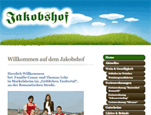 Tablet Screenshot of jakobshof-lehr.de
